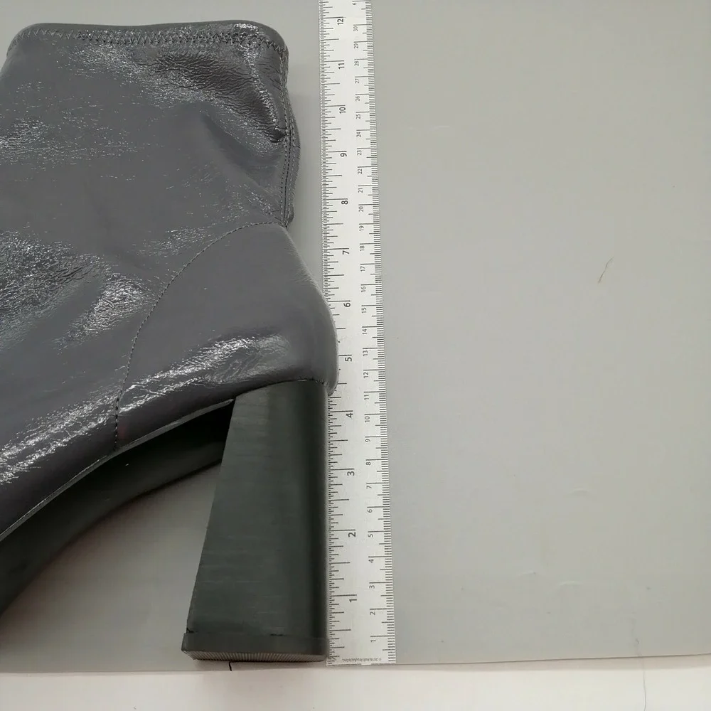 Top Shop Womens Pull On High Heel Ankle Boot Cushioned Insole Grey EUR 42